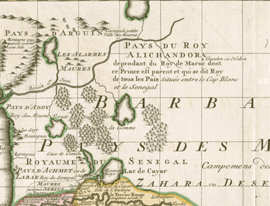 خرائط موريتانيا عبر السنين (1667م-1937م) 